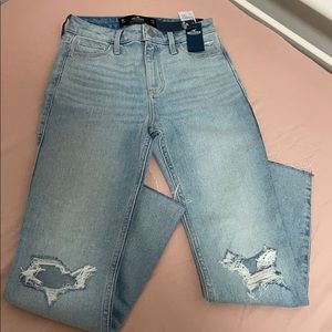 High waisted jeans